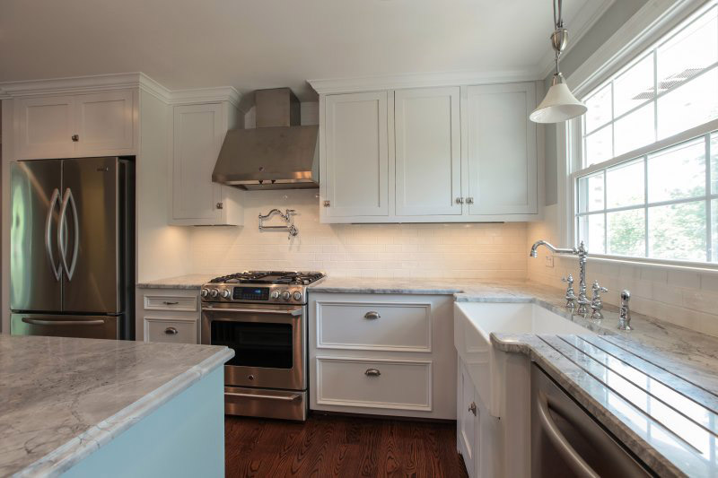 Professionally Painted Kitchen Cabinets